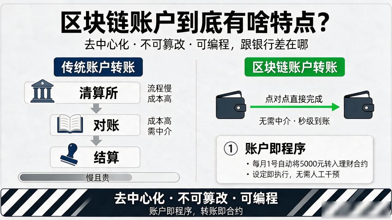 区块链账户与银行账户区别_区块链账户私钥管理风险_区块链账户账户特点